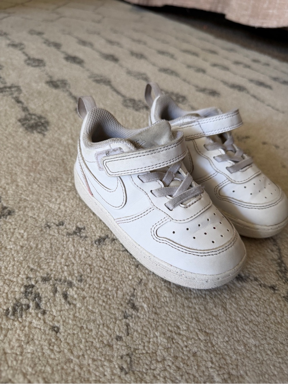 Nike Kids White Velcro & Laces Sneakers